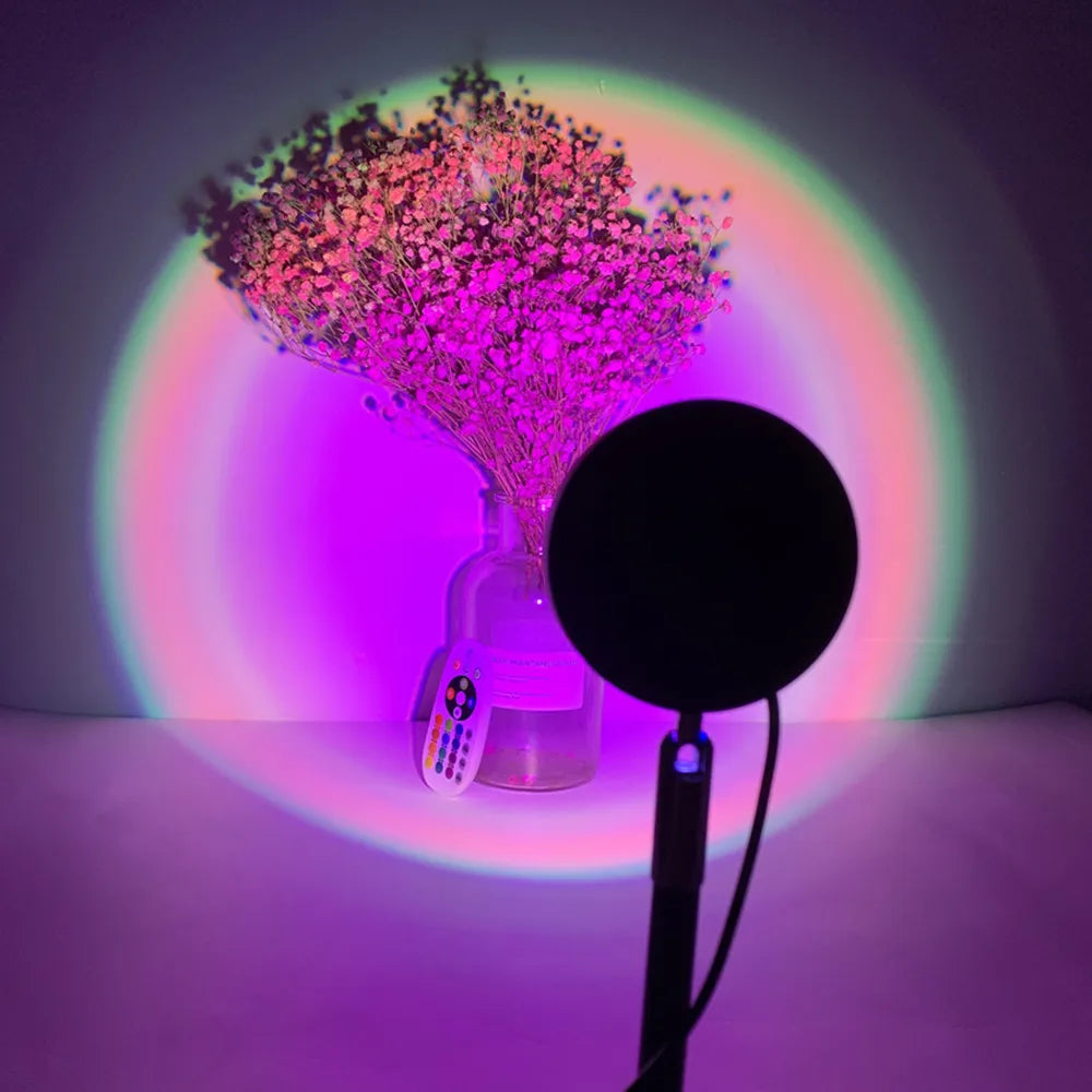 Lámpara proyector RGB atardecer