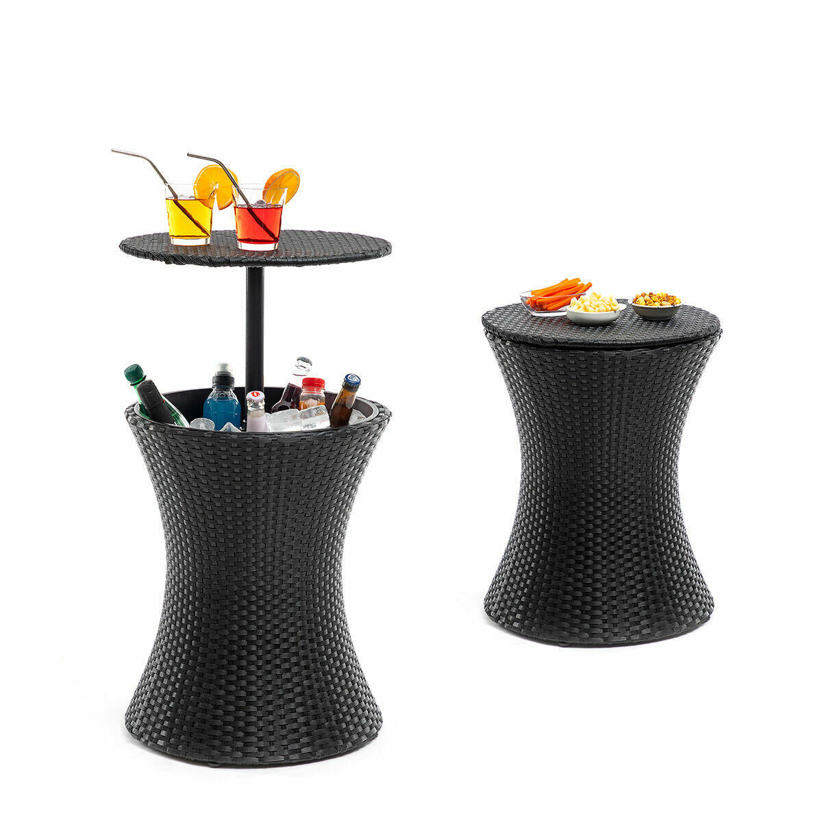 Mesa nevera de jardín con altura ajustable