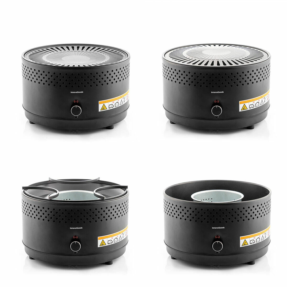 Barbacoa de carbón portátil sin humo